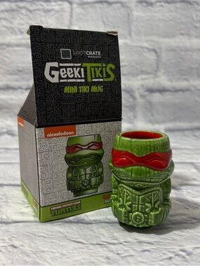 NIB Loot Crate GeekiTikis Teenage Mutant Ninja Turtles Raphael mini tiki mug
